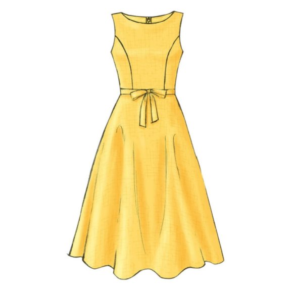 Butterick 4443 - 6 Easy Sew - Flared Dresses Sewing Pattern - Size BB 8,10,12,14 - Picture 8 of 10